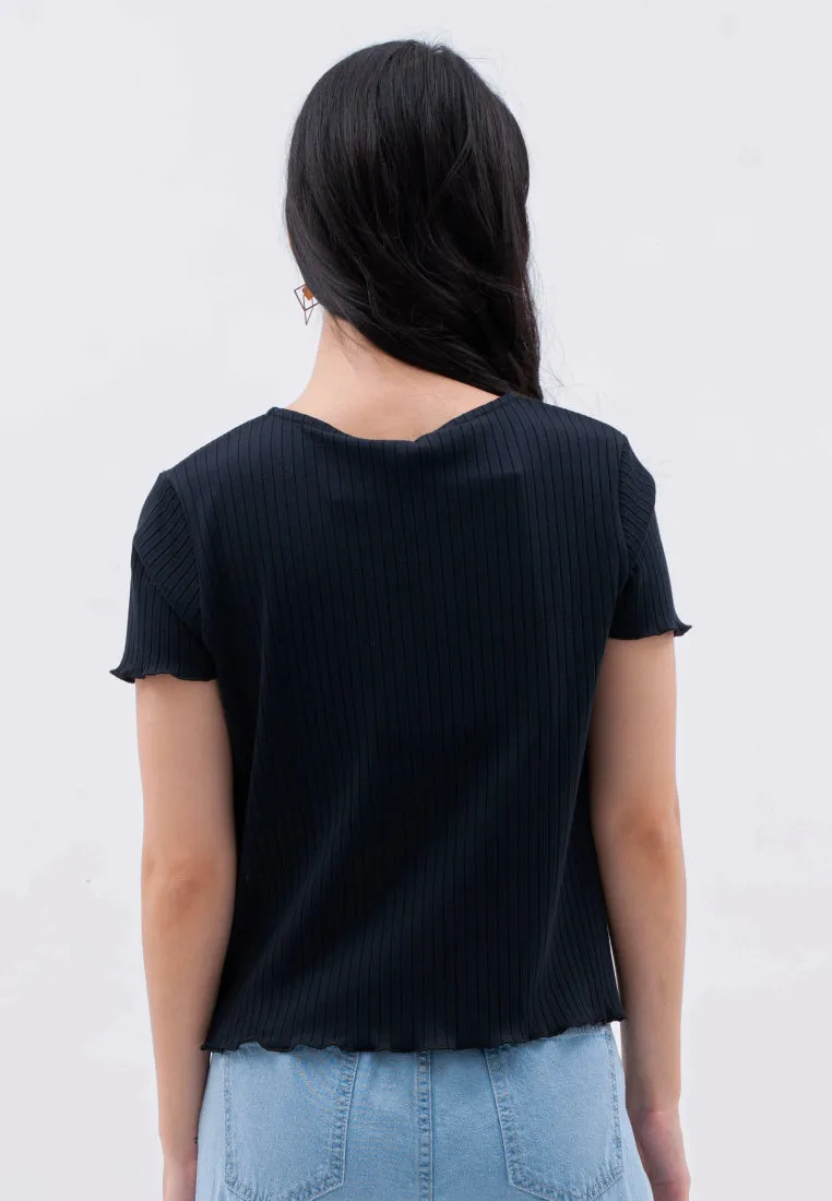Button Up Rib Top
