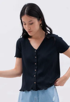 Button Up Rib Top