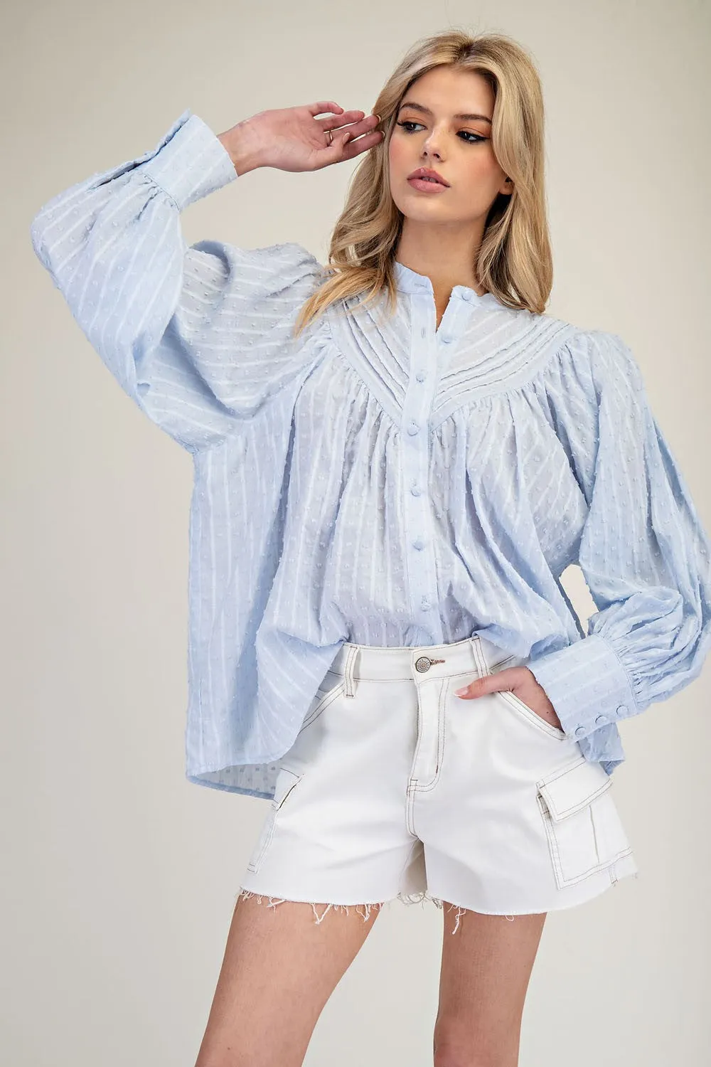Cami Button Down Blouse Top *FINAL SALE*