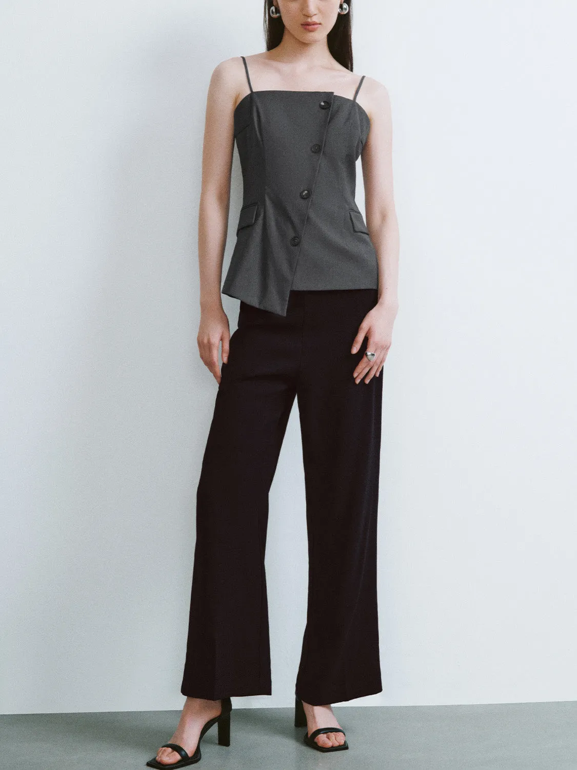 Cami Tailored Button Front Tops