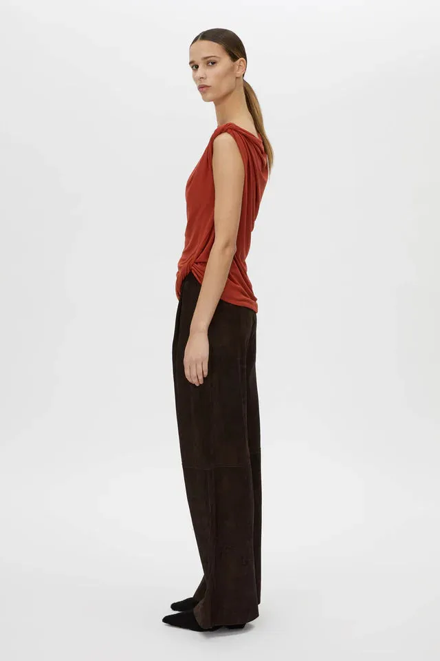 Camilla and Marc Ando Top in Terracotta