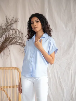 Camp Collar Button Down Top
