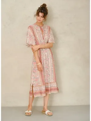Cass Midi Dress - Coral