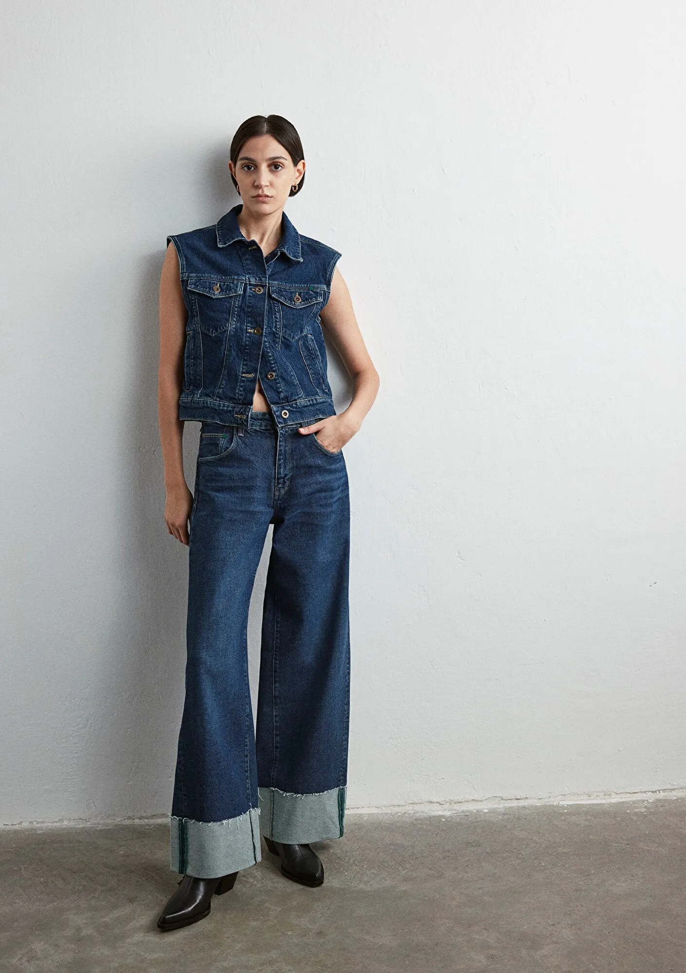 Cathy Dark Blue Denim Jean Pants