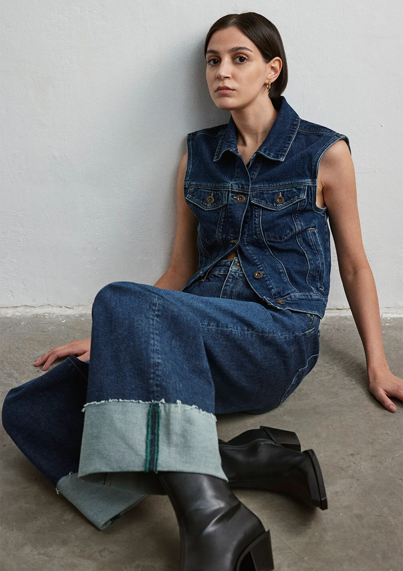Cathy Dark Blue Denim Jean Pants