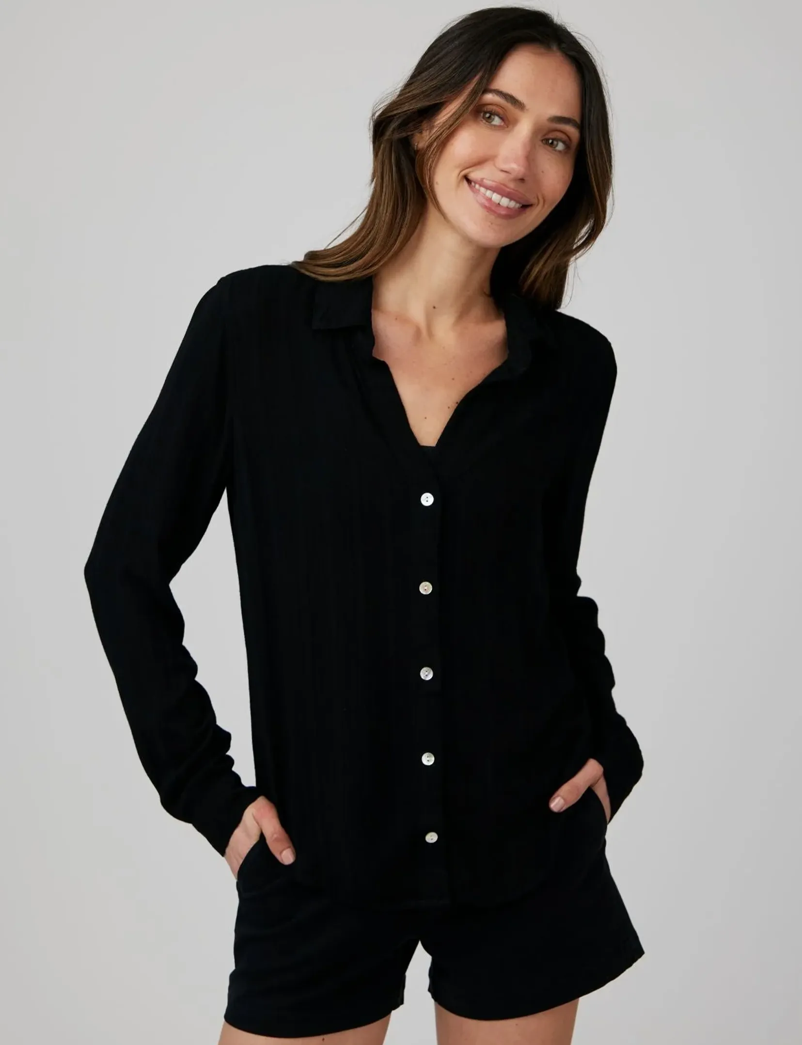 Classic Button Down, Black