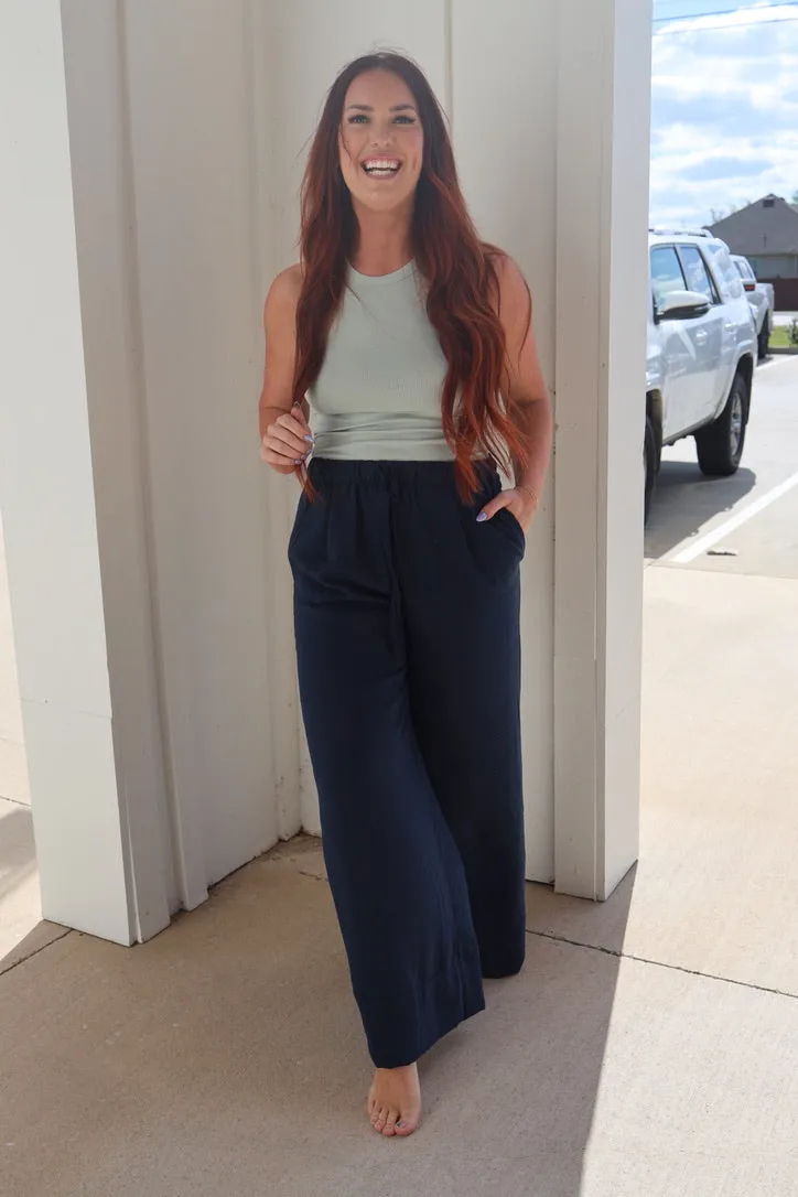 Coastal Drift Linen Pants