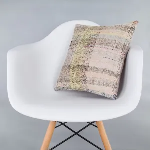 Contemporary Multiple Color Kilim Pillow Cover 16x16 7264