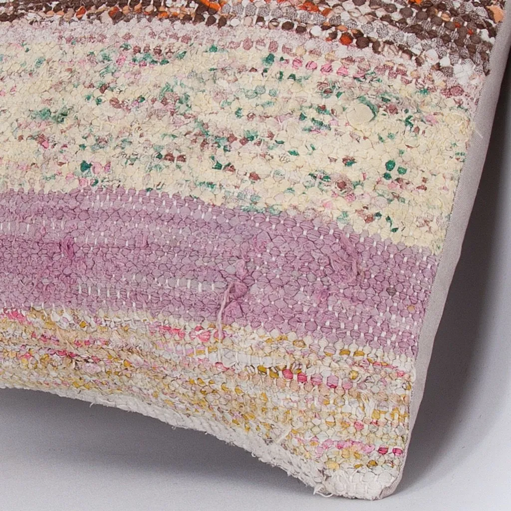 Contemporary Multiple Color Kilim Pillow Cover 16x16 7387