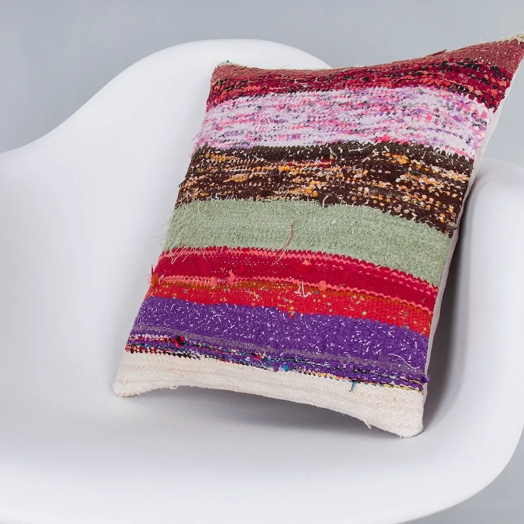 Contemporary Multiple Color Kilim Pillow Cover 16x16 7388