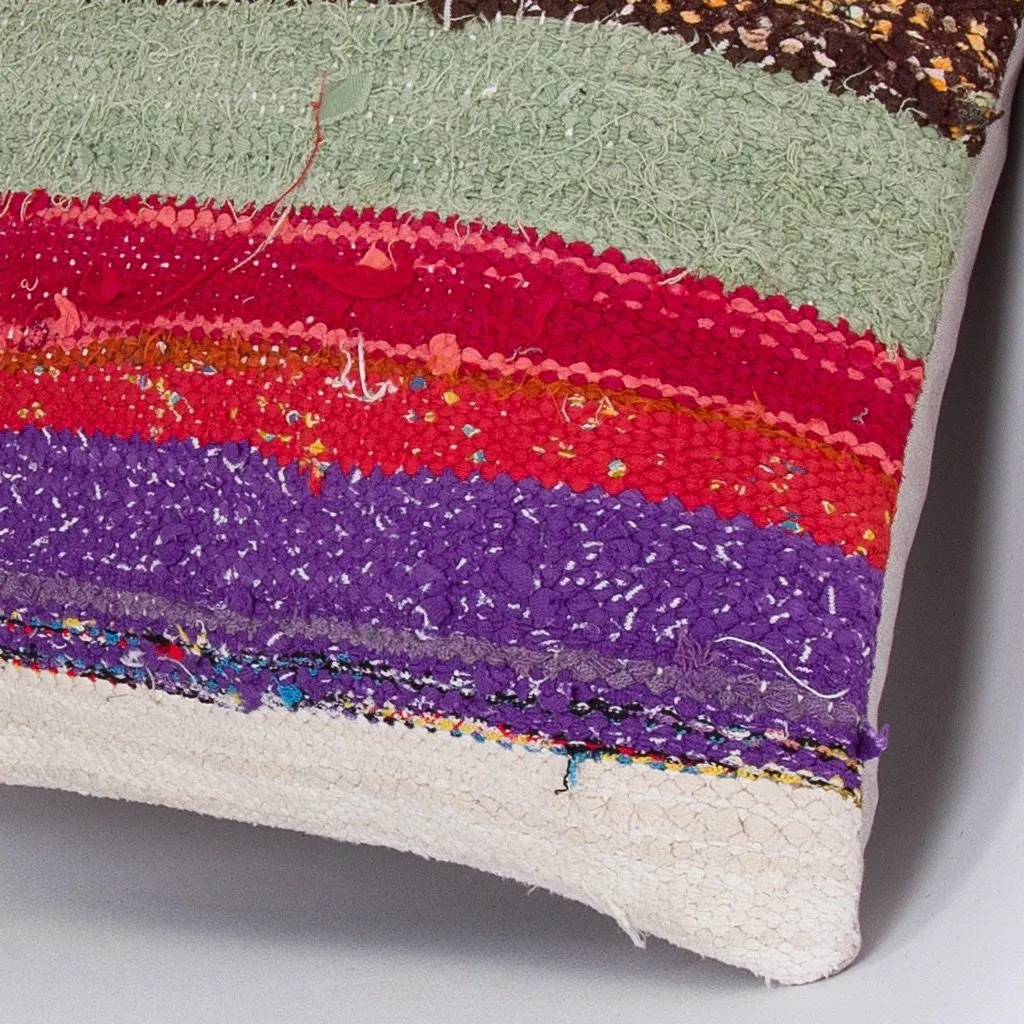 Contemporary Multiple Color Kilim Pillow Cover 16x16 7388
