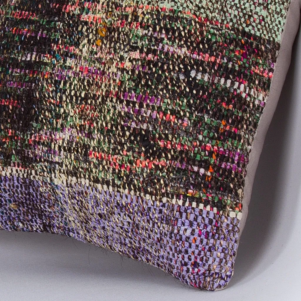 Contemporary Multiple Color Kilim Pillow Cover 16x16 7396