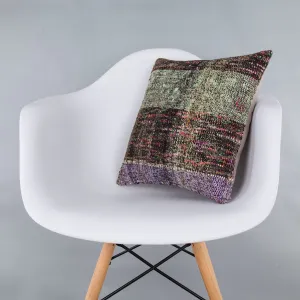 Contemporary Multiple Color Kilim Pillow Cover 16x16 7396