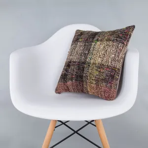 Contemporary Multiple Color Kilim Pillow Cover 16x16 7397