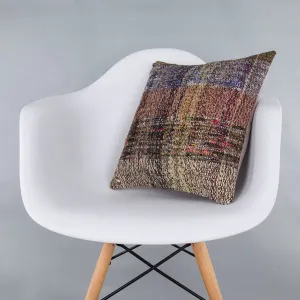Contemporary Multiple Color Kilim Pillow Cover 16x16 7398