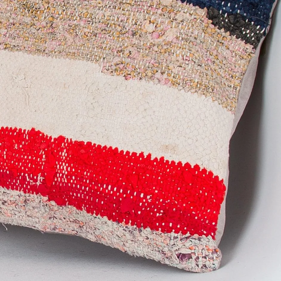 Contemporary Multiple Color Kilim Pillow Cover 16x16 7469
