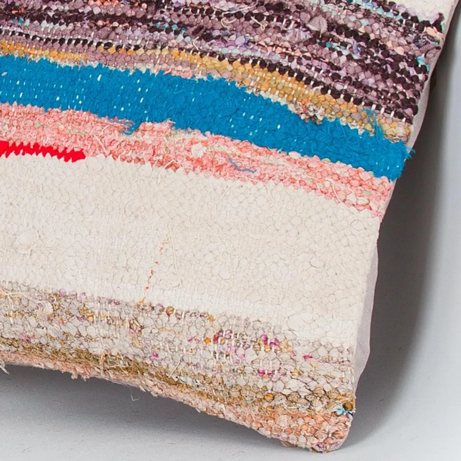 Contemporary Multiple Color Kilim Pillow Cover 16x16 7484