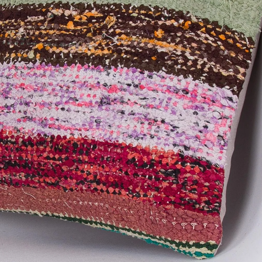 Contemporary Multiple Color Kilim Pillow Cover 16x16 7586