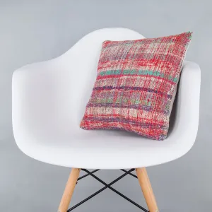 Contemporary Multiple Color Kilim Pillow Cover 16x16 7617