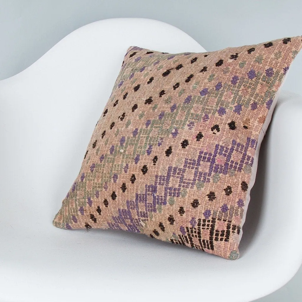 Contemporary Multiple Color Kilim Pillow Cover 16x16 7721