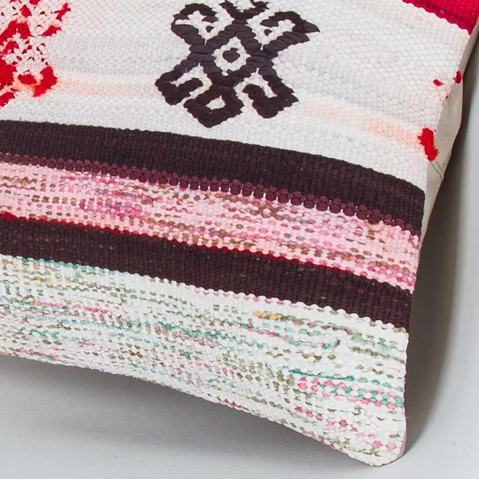 Contemporary Multiple Color Kilim Pillow Cover 16x16 7775