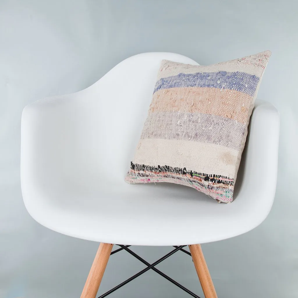 Contemporary Multiple Color Kilim Pillow Cover 16x16 7776