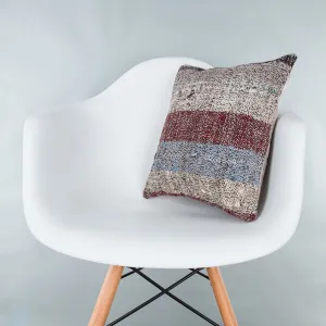 Contemporary Multiple Color Kilim Pillow Cover 16x16 7784