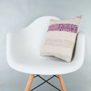 Contemporary Multiple Color Kilim Pillow Cover 16x16 7788