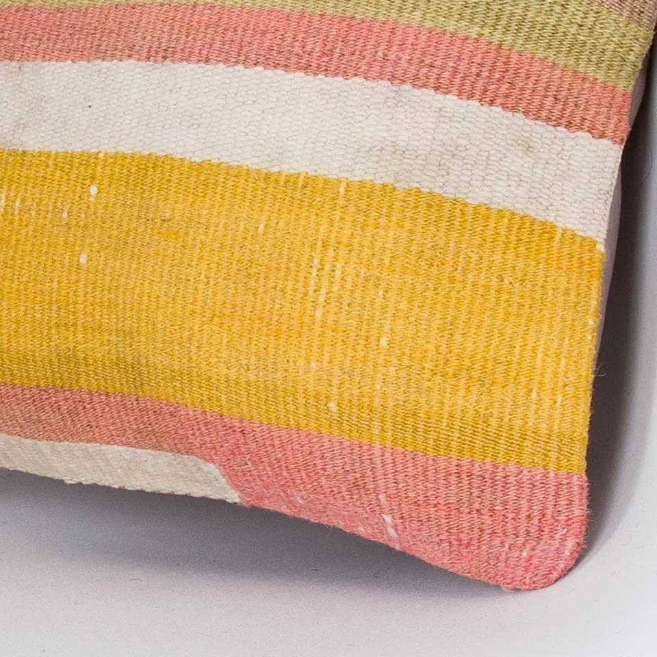 Contemporary Multiple Color Kilim Pillow Cover 16x16 7861