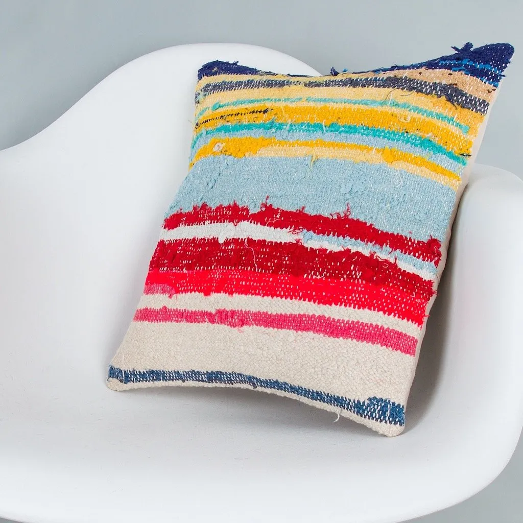 Contemporary Multiple Color Kilim Pillow Cover 16x16 7981