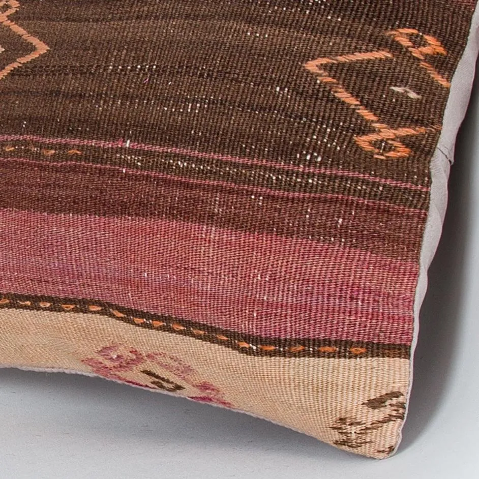 Contemporary Multiple Color Kilim Pillow Cover 16x16 7982