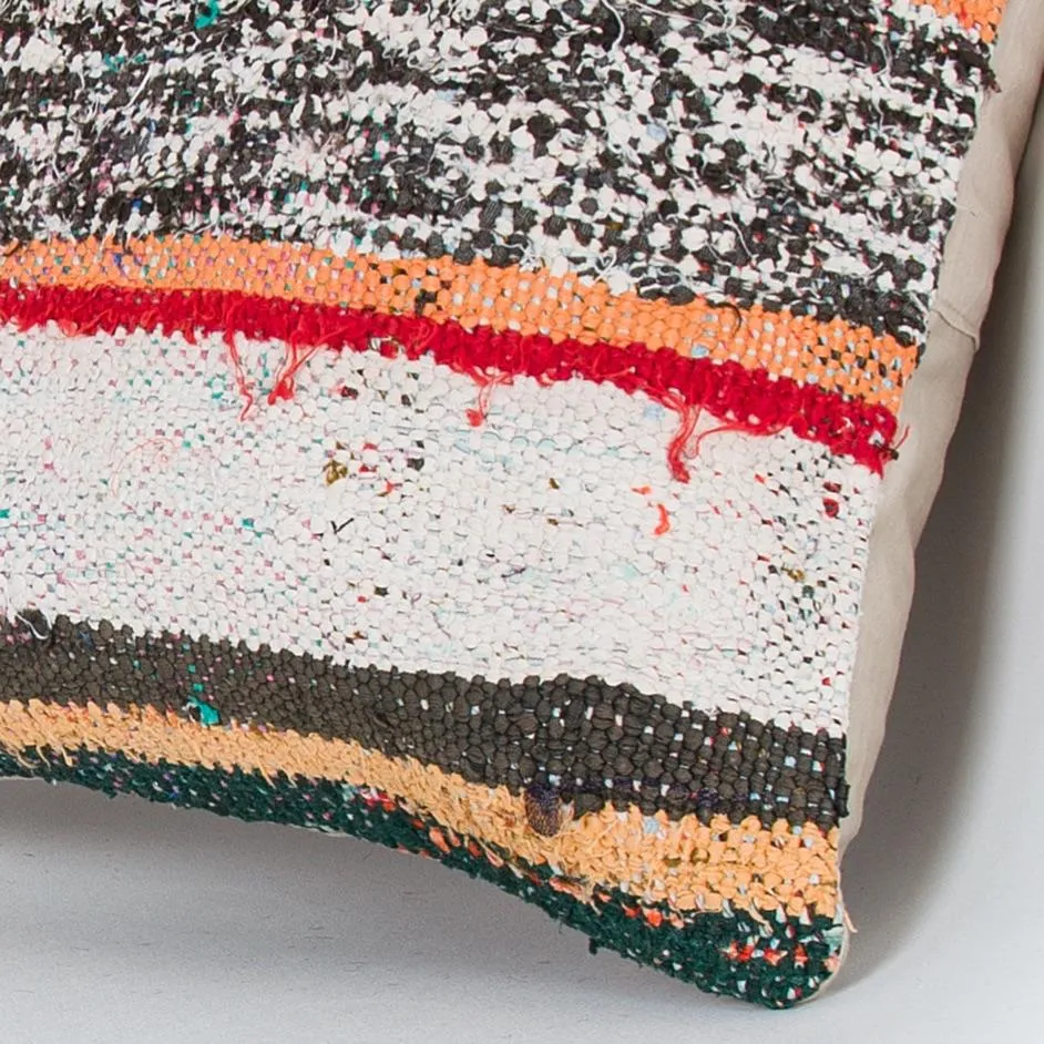 Contemporary Multiple Color Kilim Pillow Cover 16x16 7983