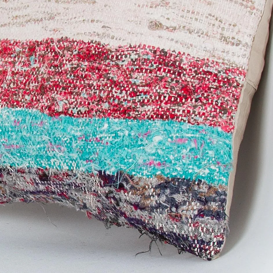 Contemporary Multiple Color Kilim Pillow Cover 16x16 7985