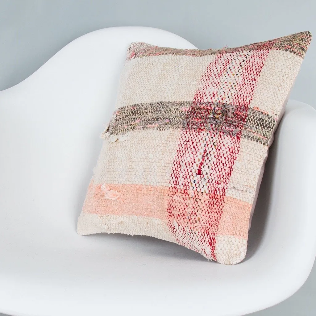 Contemporary Multiple Color Kilim Pillow Cover 16x16 7992