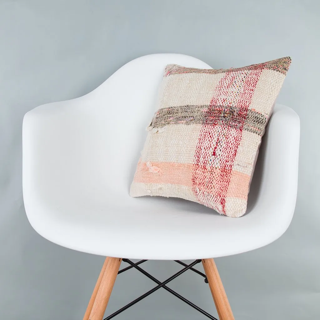 Contemporary Multiple Color Kilim Pillow Cover 16x16 7992