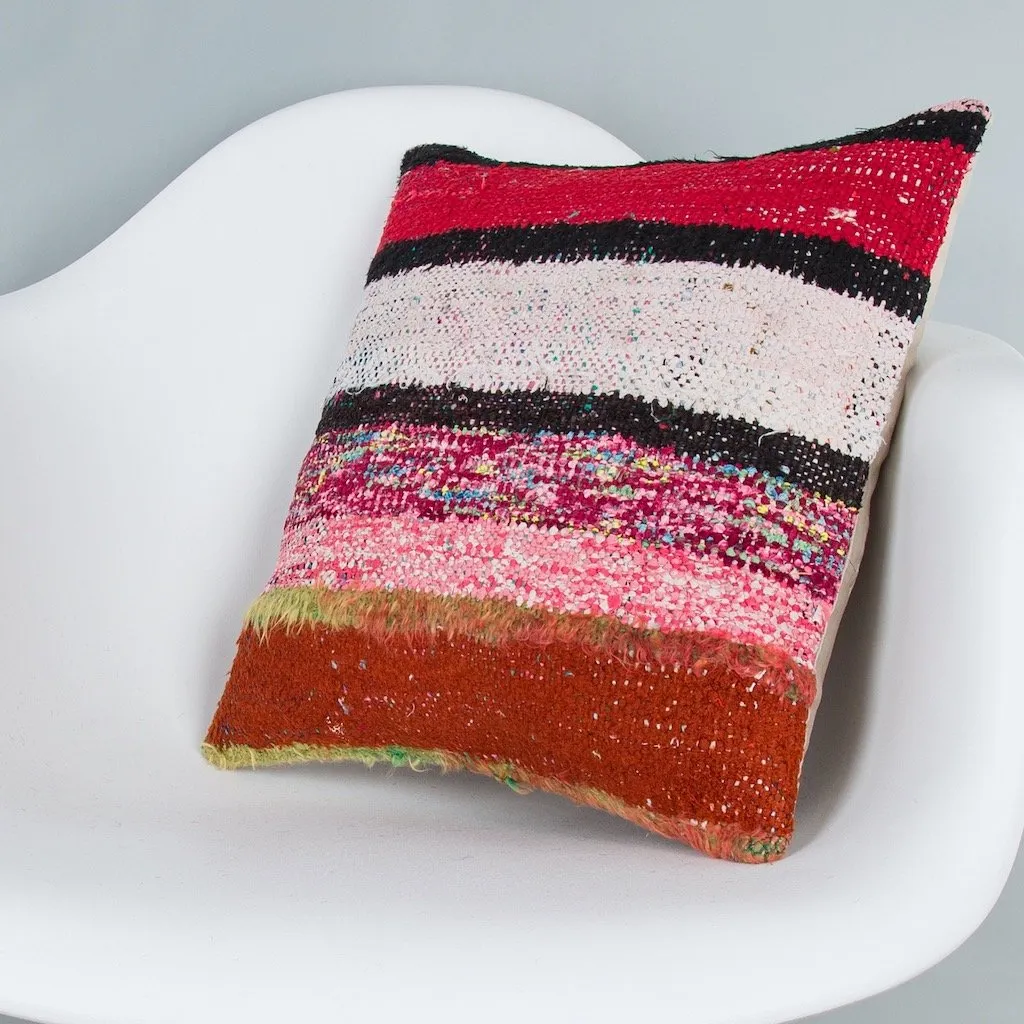 Contemporary Multiple Color Kilim Pillow Cover 16x16 7993