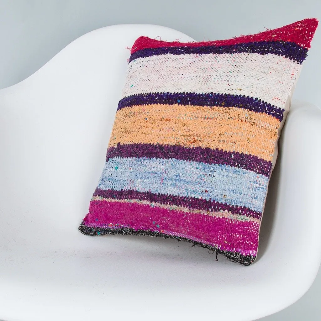 Contemporary Multiple Color Kilim Pillow Cover 16x16 8122