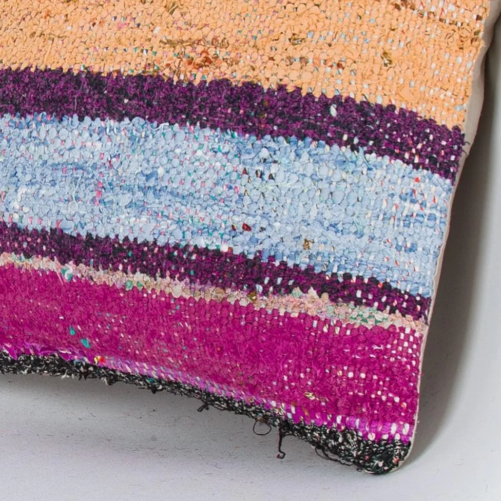 Contemporary Multiple Color Kilim Pillow Cover 16x16 8122
