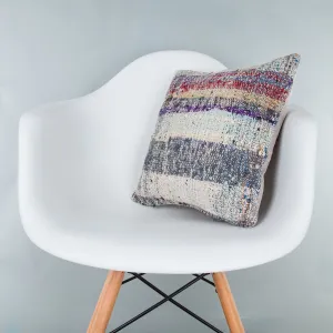 Contemporary Multiple Color Kilim Pillow Cover 16x16 8177