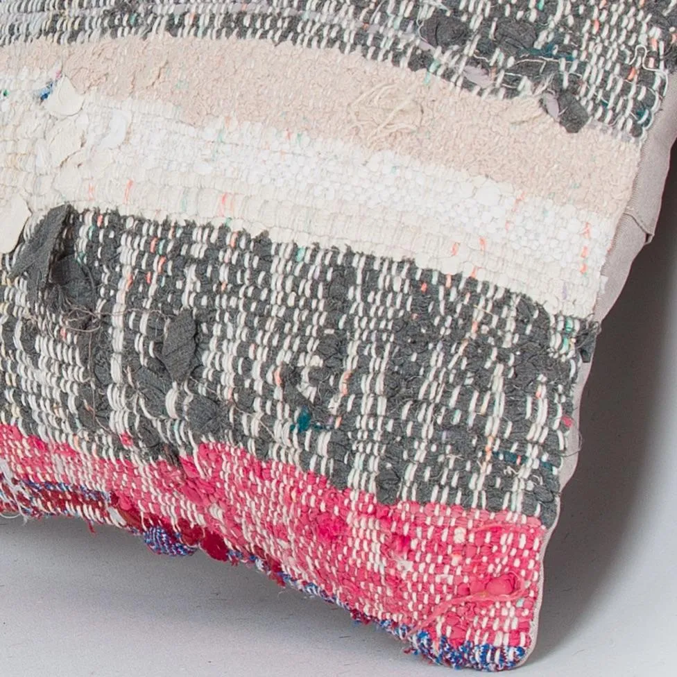 Contemporary Multiple Color Kilim Pillow Cover 16x16 8205