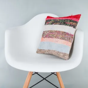 Contemporary Multiple Color Kilim Pillow Cover 16x16 8209