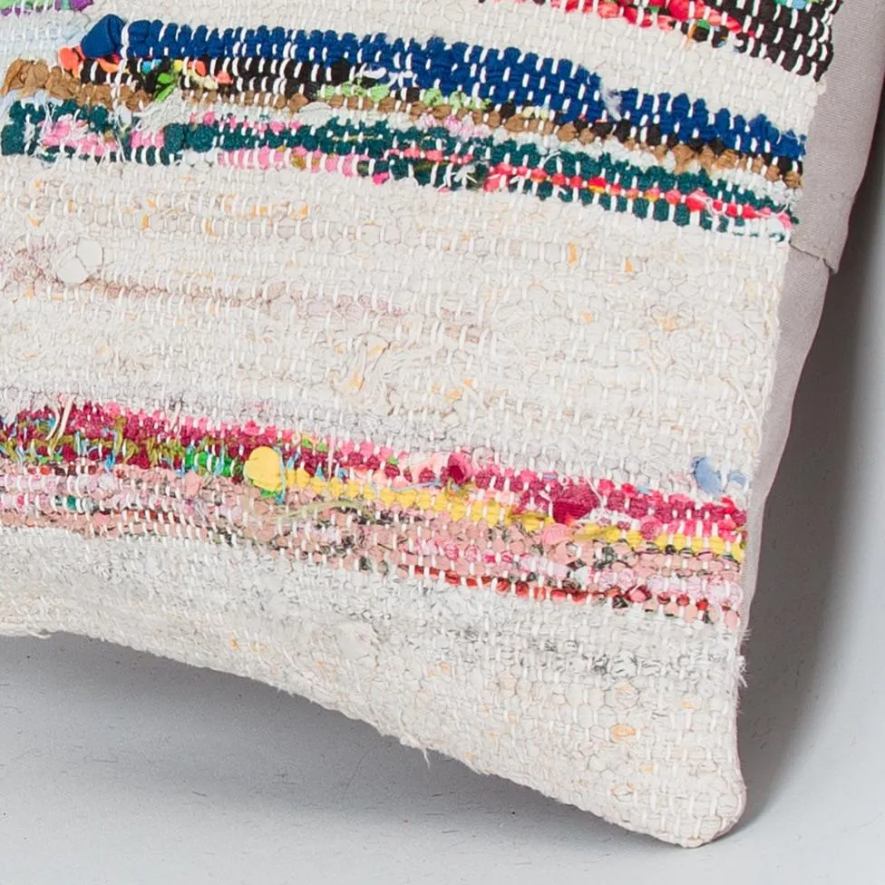 Contemporary Multiple Color Kilim Pillow Cover 16x16 8315
