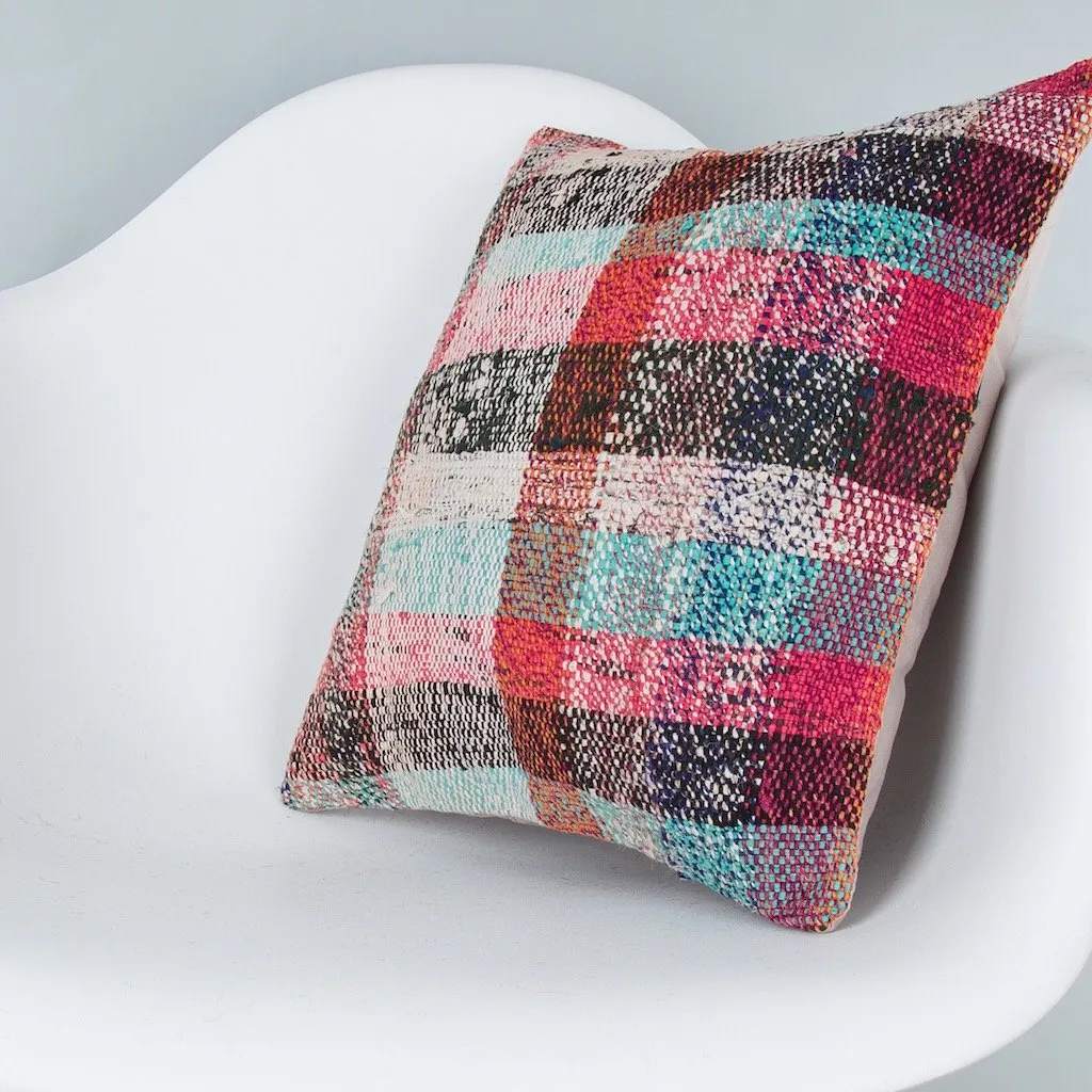 Contemporary Multiple Color Kilim Pillow Cover 16x16 8328