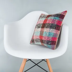 Contemporary Multiple Color Kilim Pillow Cover 16x16 8328