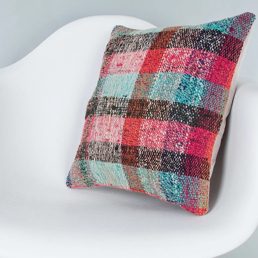 Contemporary Multiple Color Kilim Pillow Cover 16x16 8330