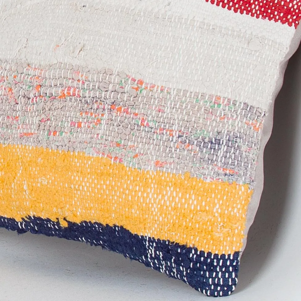 Contemporary Multiple Color Kilim Pillow Cover 16x16 8333