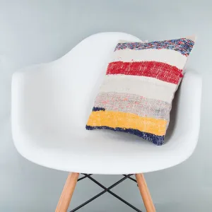 Contemporary Multiple Color Kilim Pillow Cover 16x16 8333