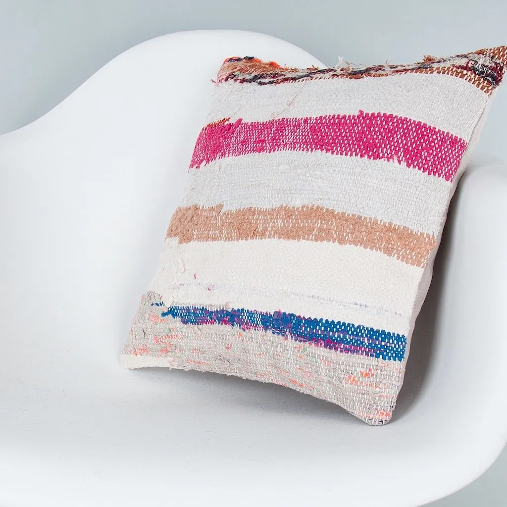 Contemporary Multiple Color Kilim Pillow Cover 16x16 8336