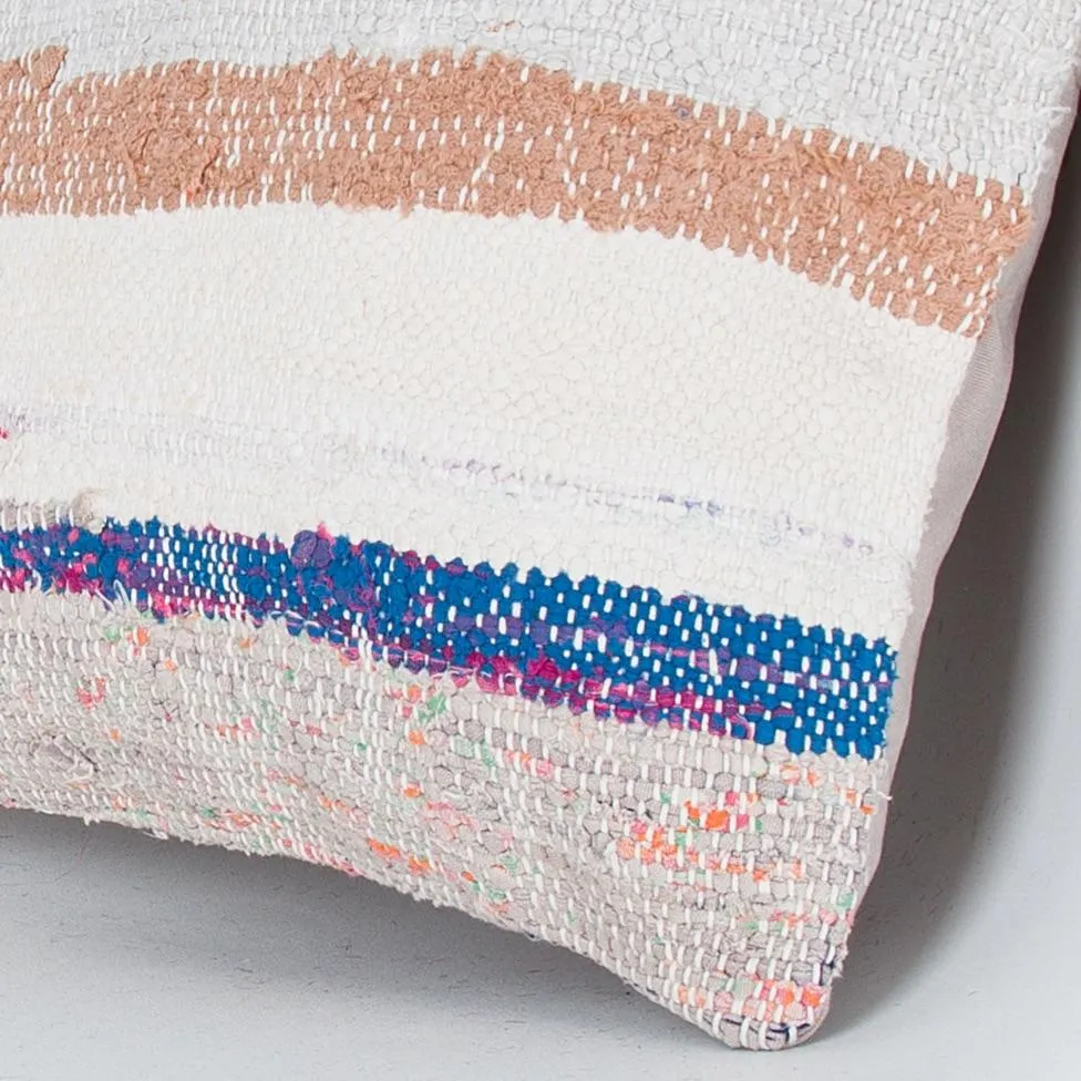Contemporary Multiple Color Kilim Pillow Cover 16x16 8336