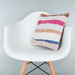 Contemporary Multiple Color Kilim Pillow Cover 16x16 8336